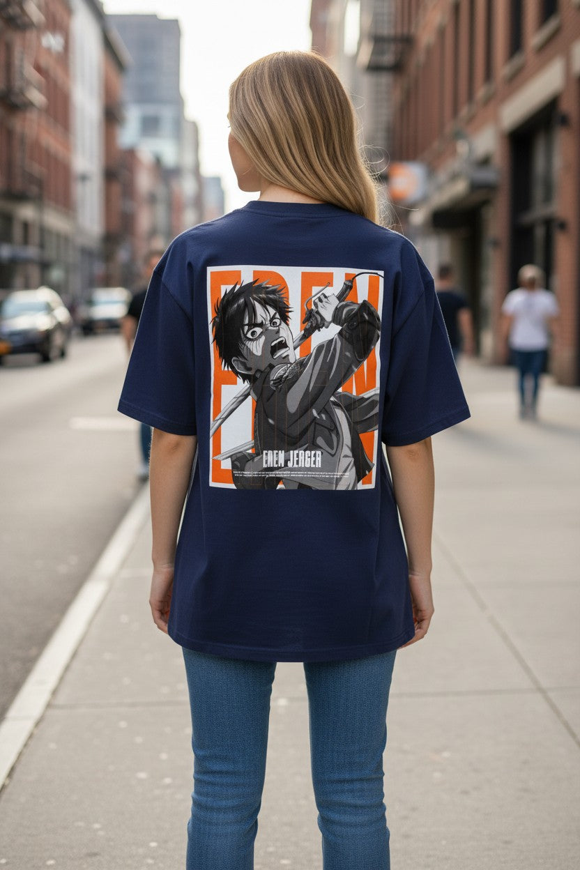 Eren Yeager Oversized Tee – Kairo Attack on Titan Streetwear