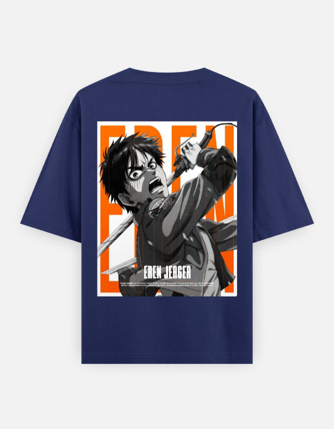 Eren Yeager Oversized Tee – Kairo Attack on Titan Streetwear