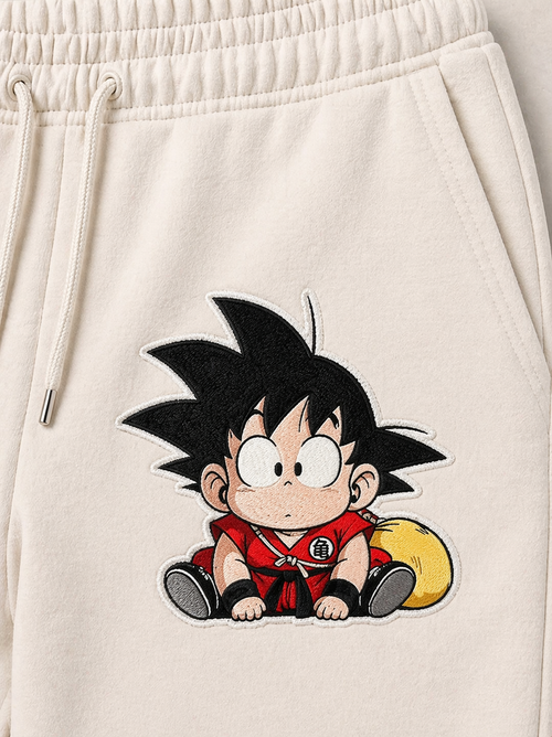 Baby Goku embroidery Sweatpants – Terry Cotton