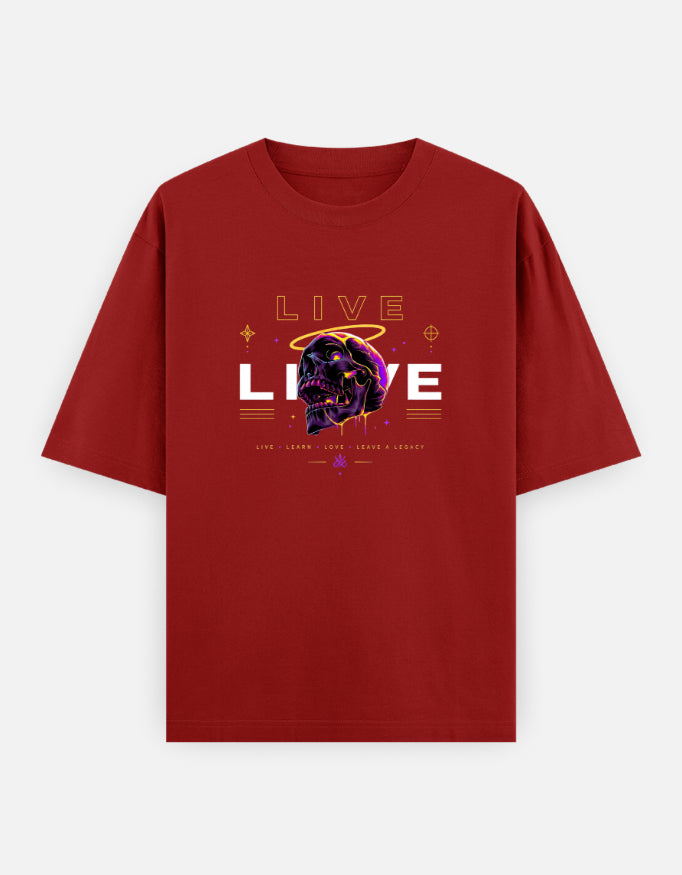Live Skull Oversized Tee – Kairo Streetwear
