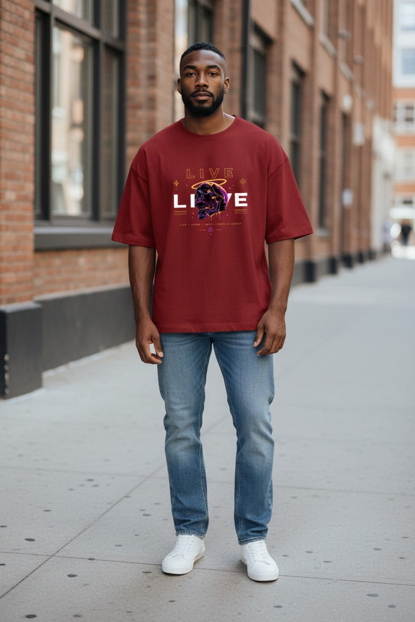 Live Skull Oversized Tee – Kairo Streetwear