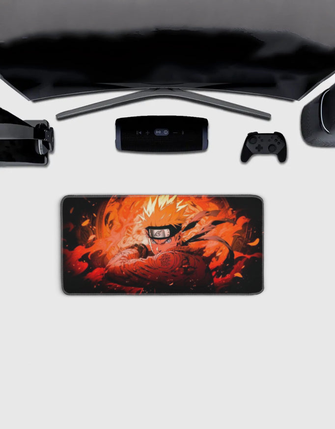 Naruto Flame Desk Mat