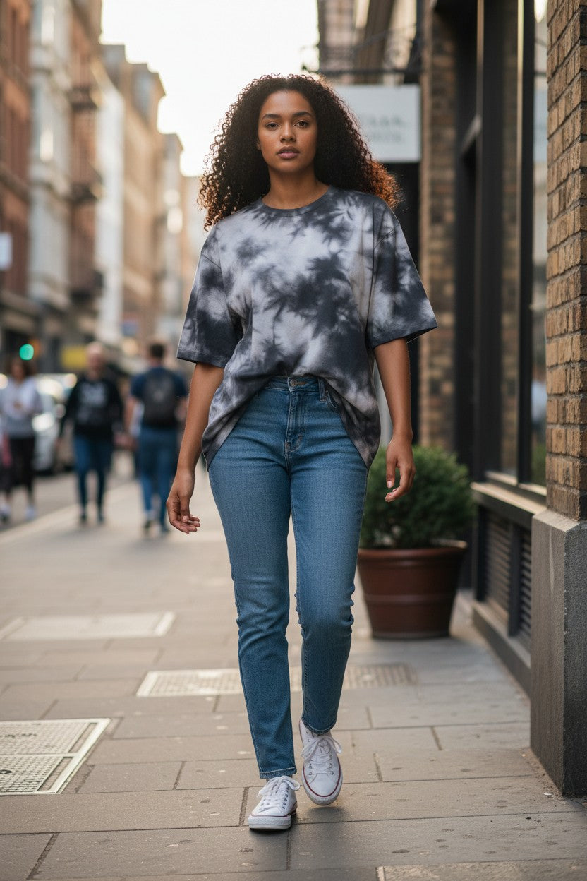 Acid Wash Tie-Dye Oversized Tee – Kairo Streetwear