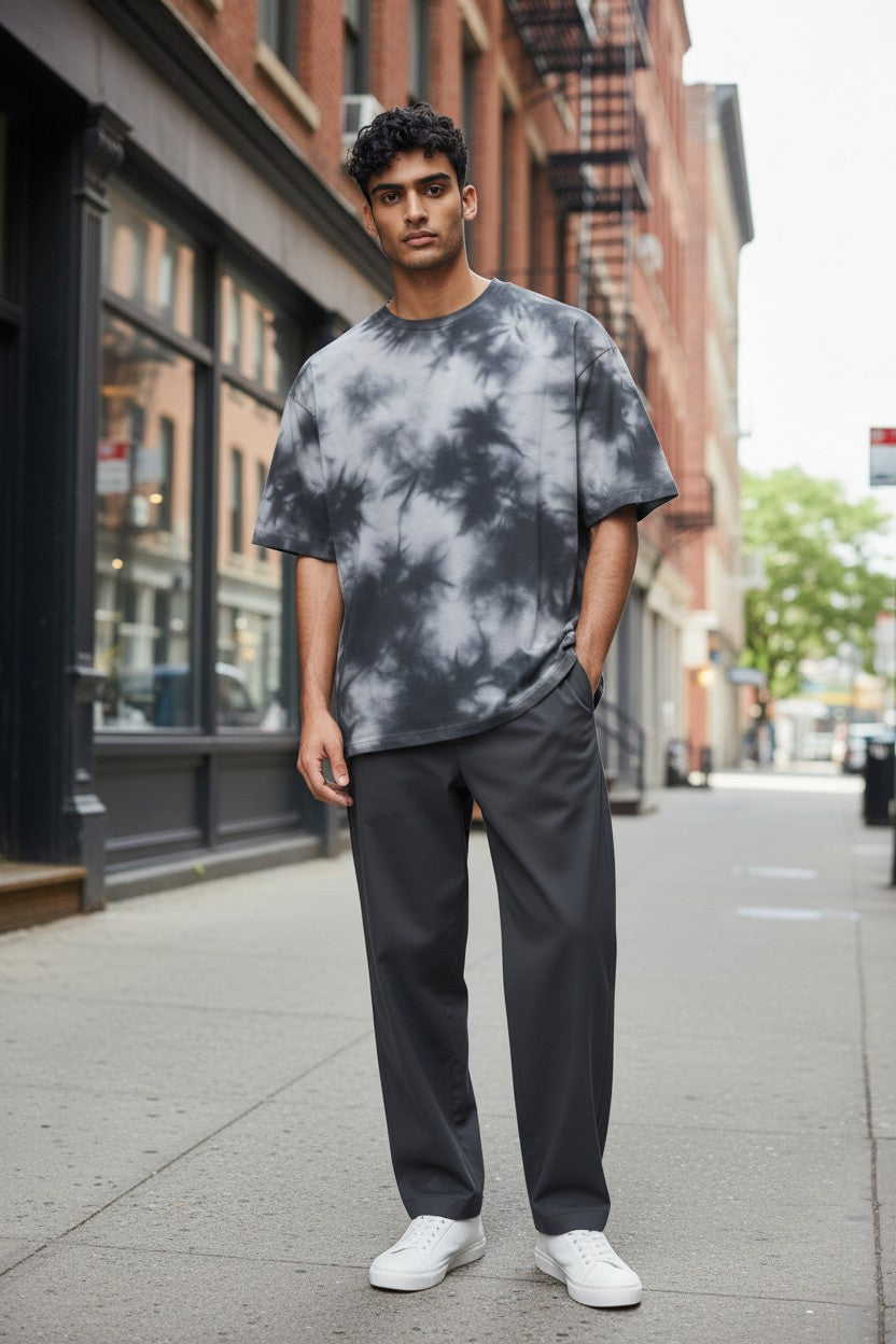 Acid Wash Tie-Dye Oversized Tee – Kairo Streetwear