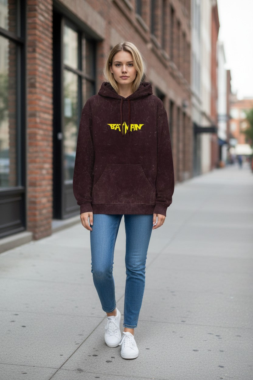 Batman Acid Wash Hoodie – Premium  Streetwear | Kairo