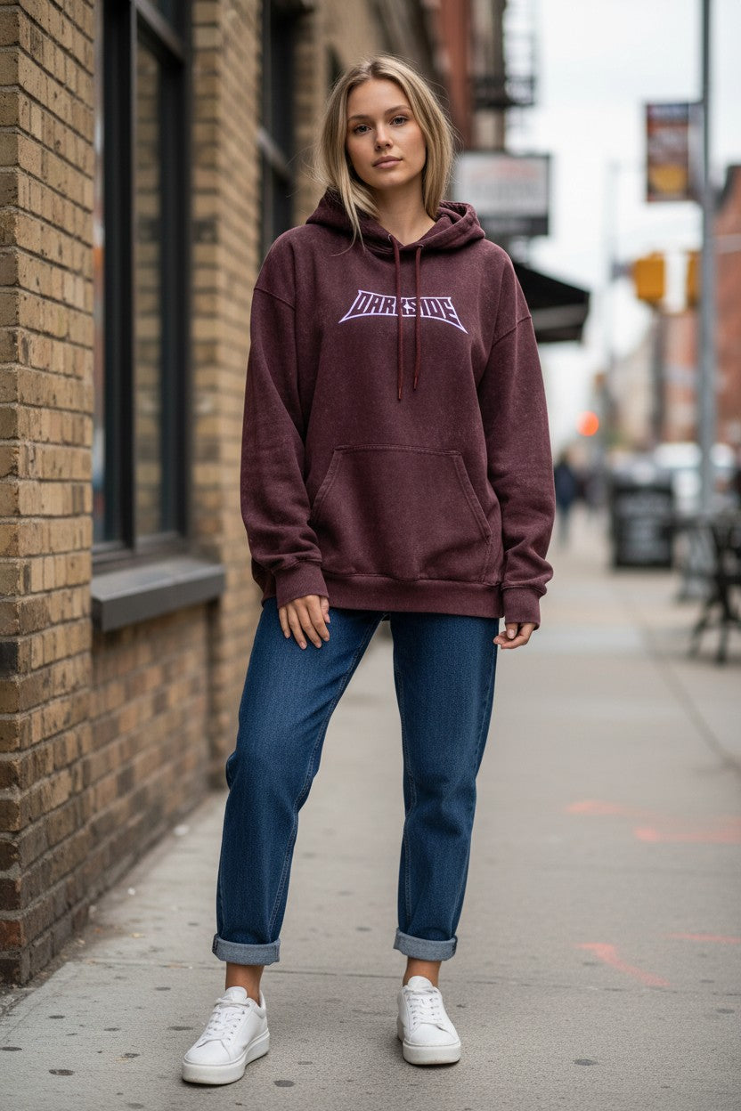 Darkside Acid Wash Hoodie – Premium  Streetwear | Kairo