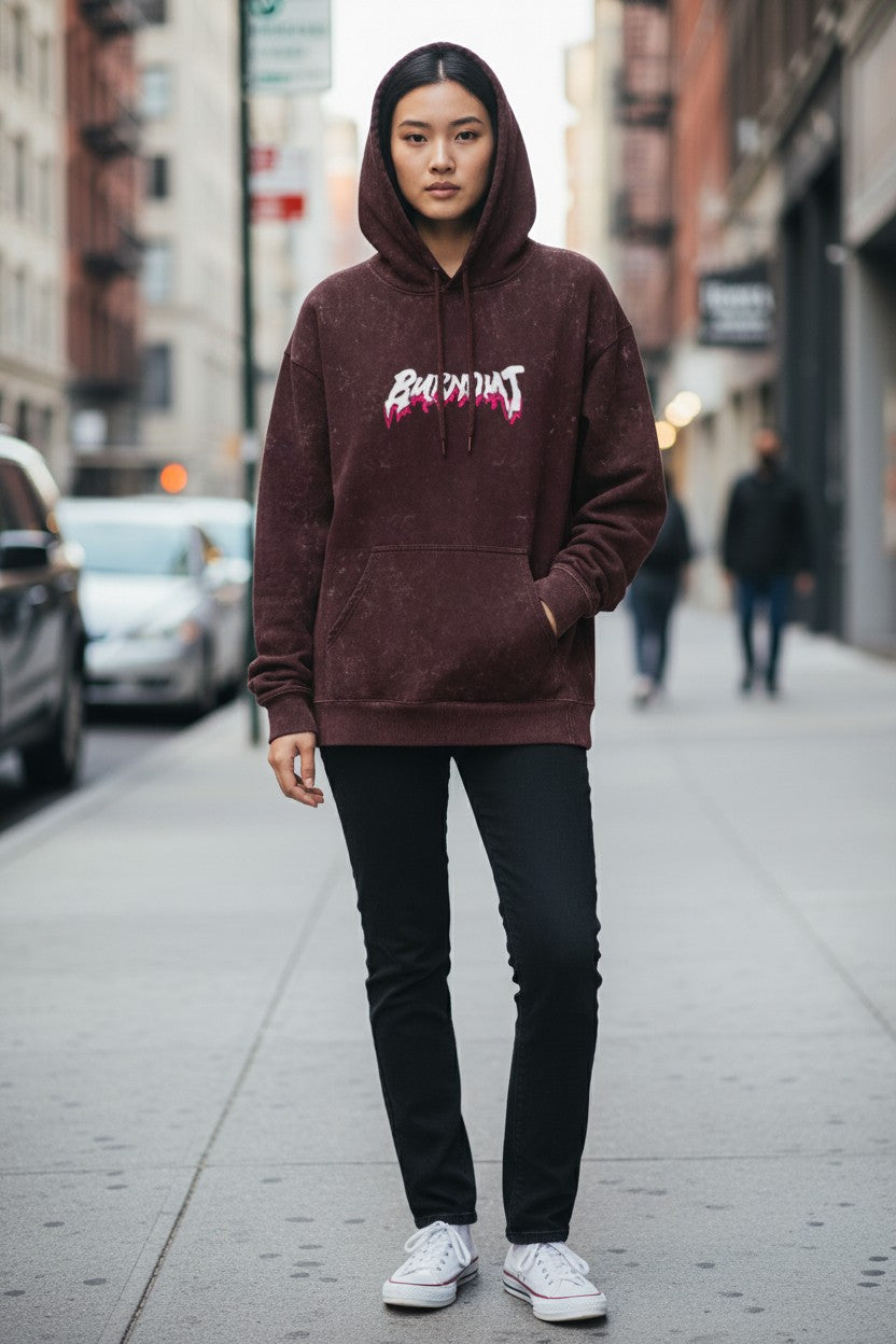 Burnout Acid Wash Hoodie – Premium  Streetwear | Kairo