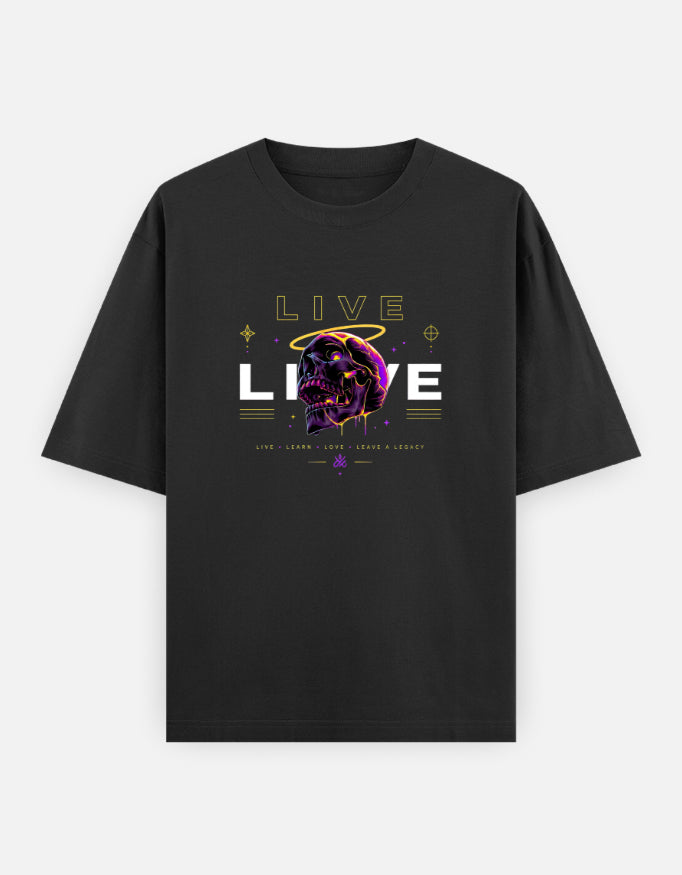 Live Skull Oversized Tee – Kairo Streetwear