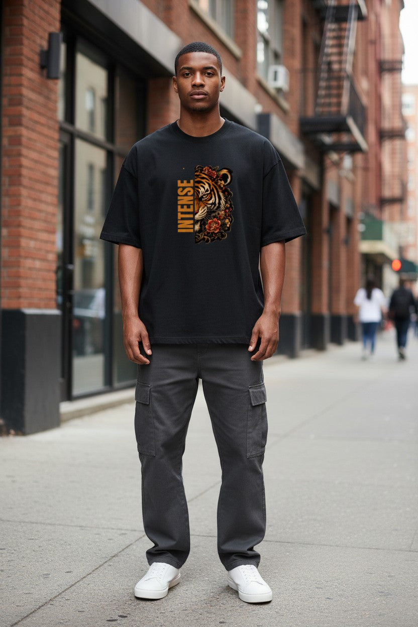 Intense Tiger Oversized Tee – Kairo Japanese Streetwear