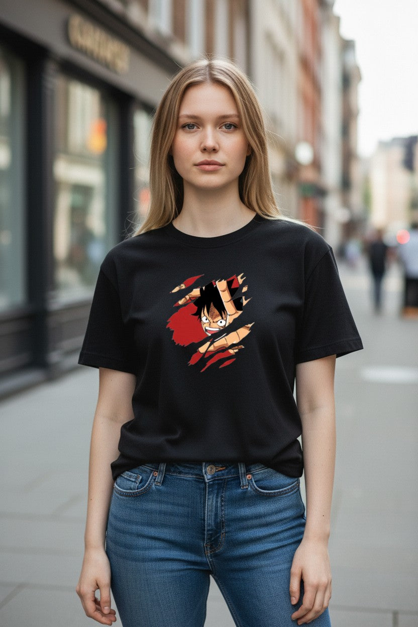 Monkey D. Luffy Editorial Tee – Kairo One Piece Streetwear