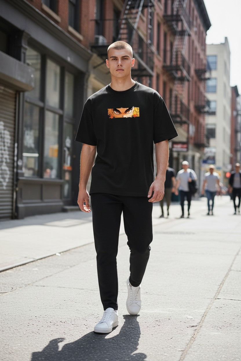 Rengoku Flame Hashira Tee – Kairo Demon Slayer Streetwear