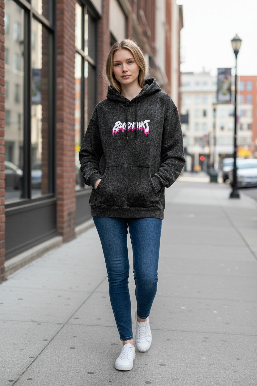 Burnout Acid Wash Hoodie – Premium  Streetwear | Kairo