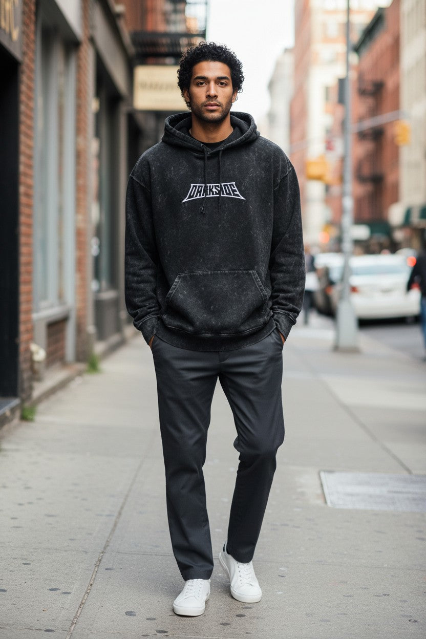 Darkside Acid Wash Hoodie – Premium  Streetwear | Kairo
