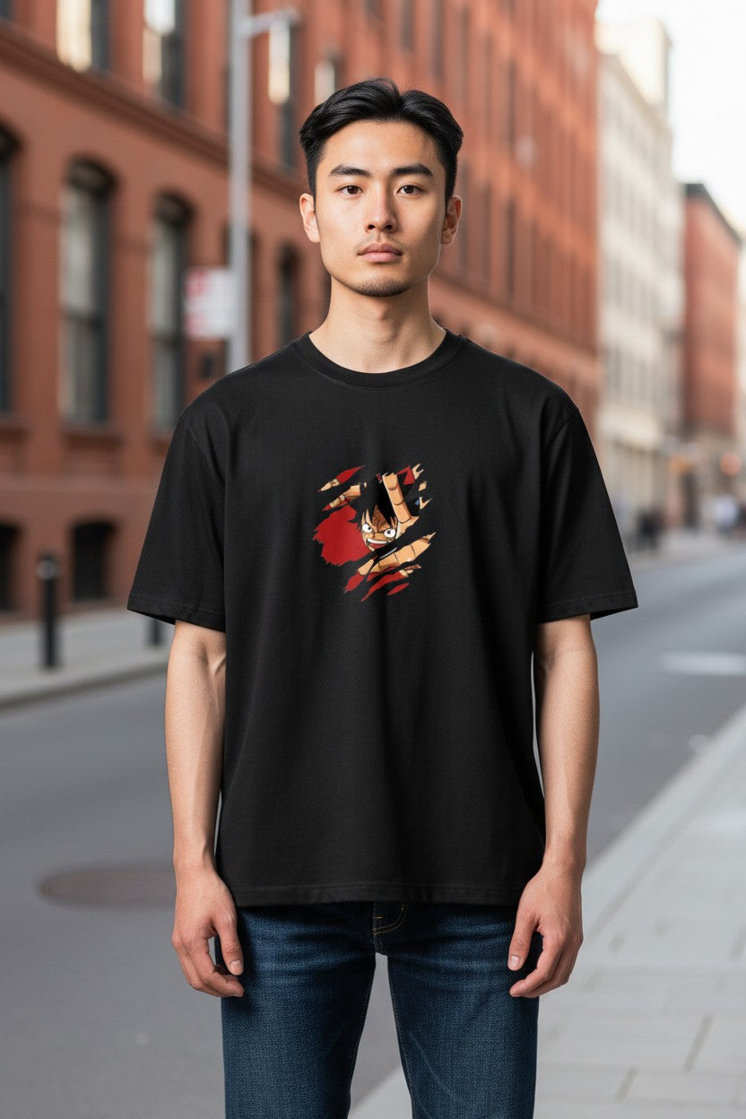 Monkey D. Luffy Editorial Tee – Kairo One Piece Streetwear