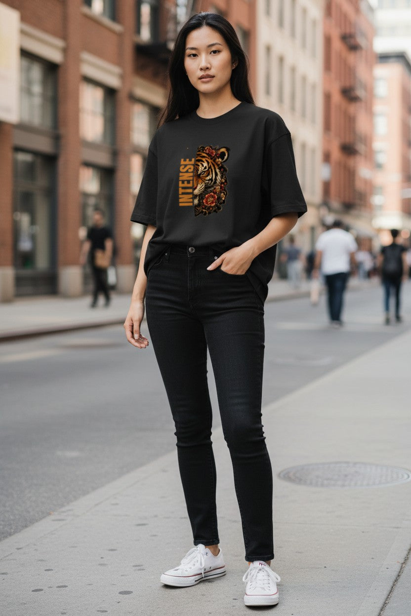Intense Tiger Oversized Tee – Kairo Japanese Streetwear