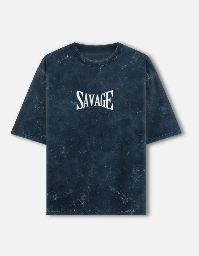 Savage Acid Wash Oversized Tee – Kairo Streetwear