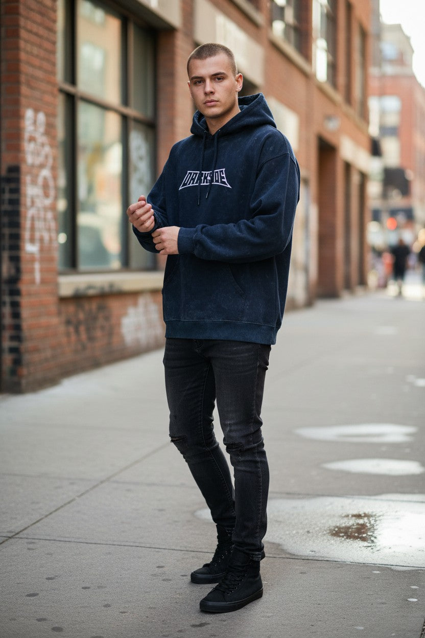 Darkside Acid Wash Hoodie – Premium  Streetwear | Kairo