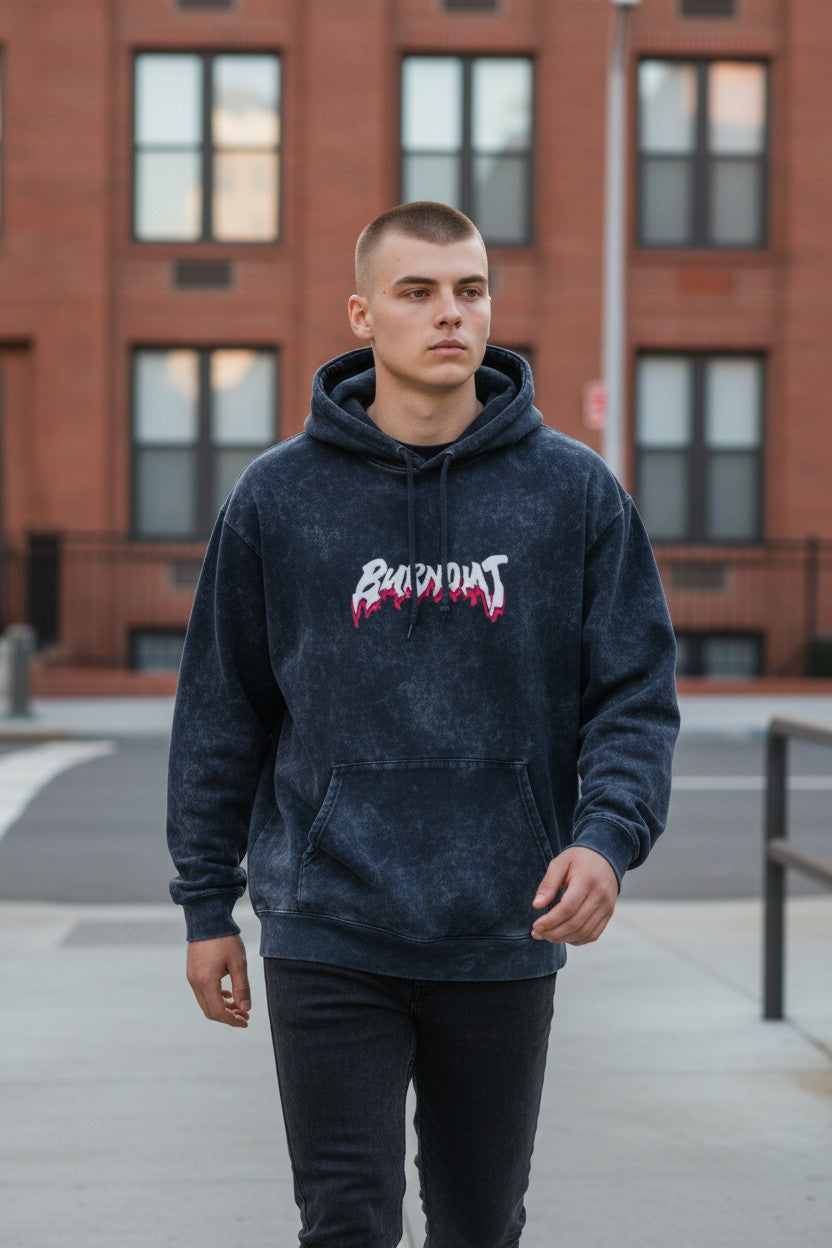 Burnout Acid Wash Hoodie – Premium  Streetwear | Kairo