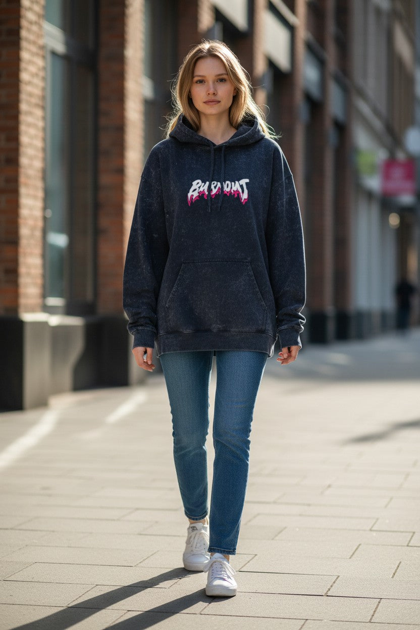 Burnout Acid Wash Hoodie – Premium  Streetwear | Kairo