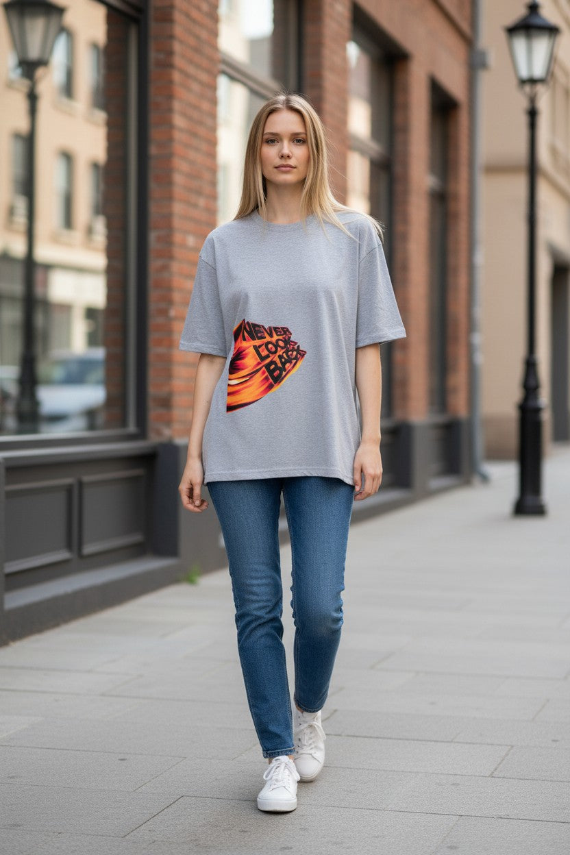 Never Look Back Oversized Tee – Kairo Streetwear
