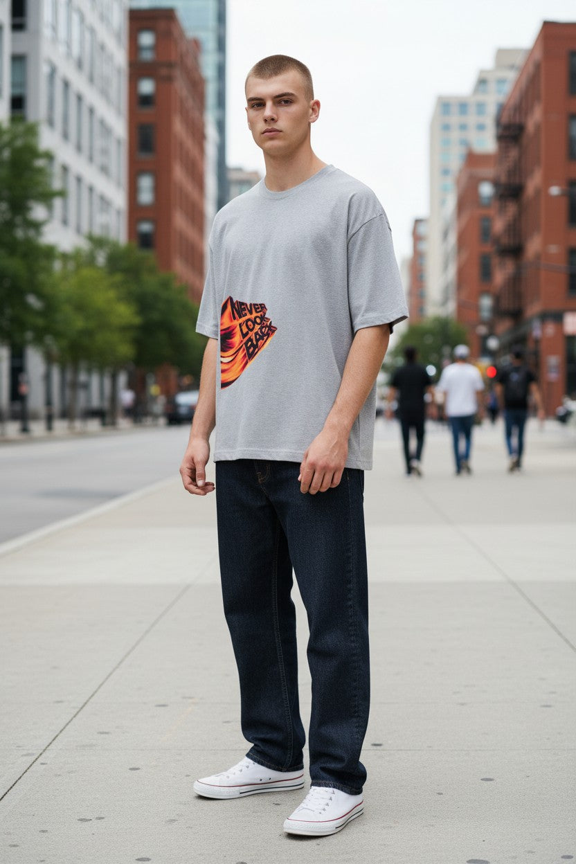 Never Look Back Oversized Tee – Kairo Streetwear