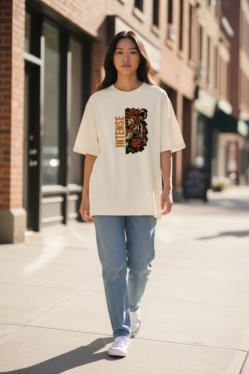 Intense Tiger Oversized Tee – Kairo Japanese Streetwear