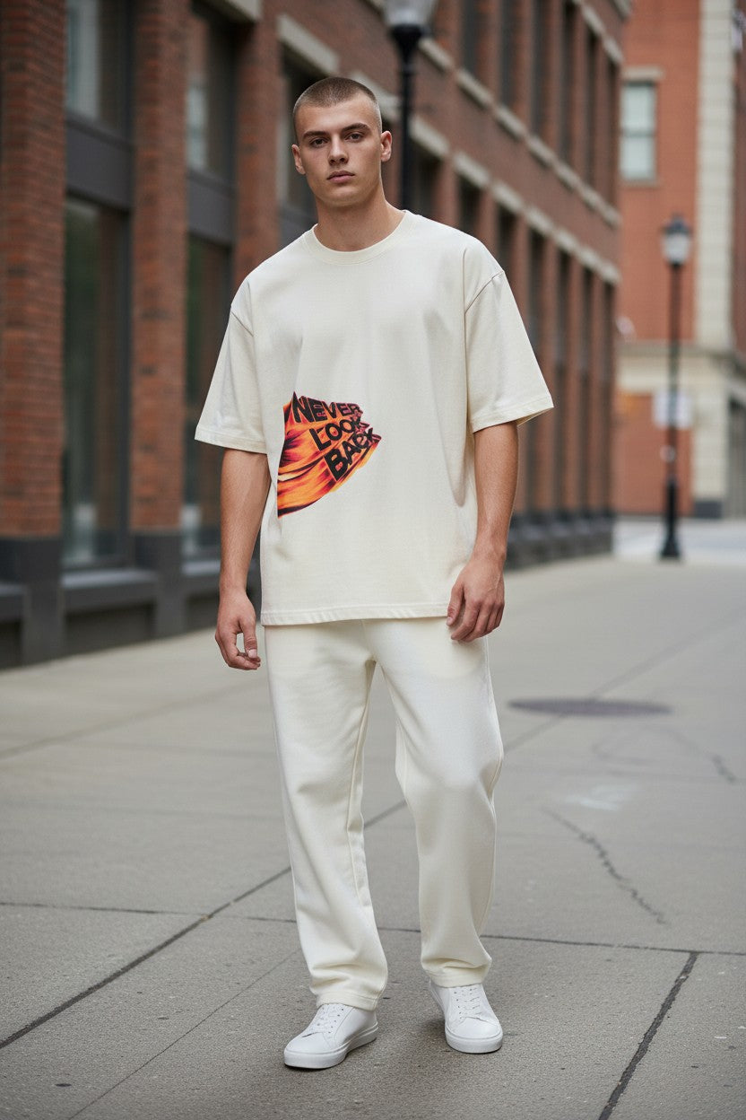 Never Look Back Oversized Tee – Kairo Streetwear