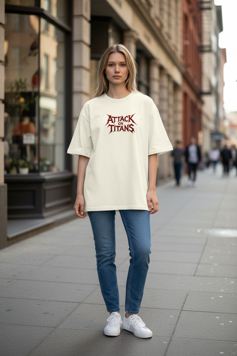 Eren Yeager Oversized Tee – Kairo Attack on Titan Streetwear