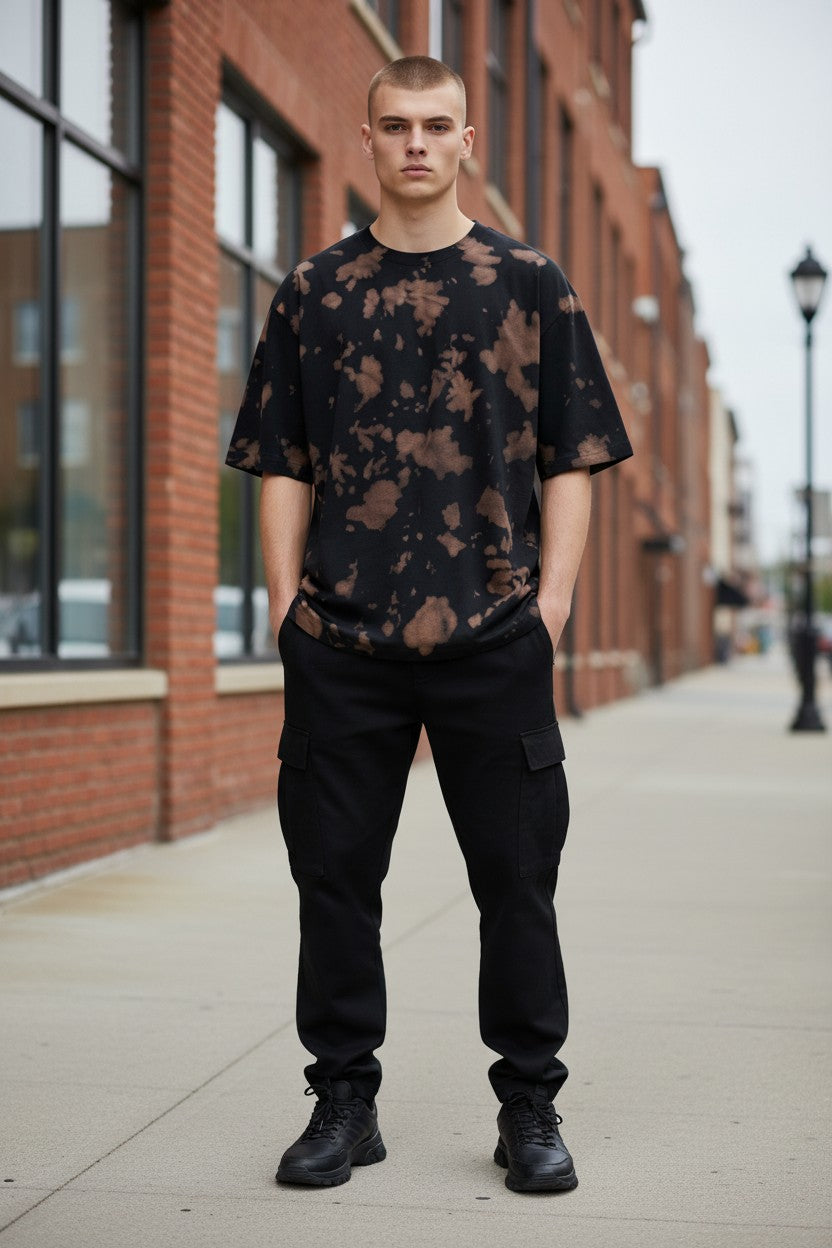 Acid Wash Tie-Dye Oversized Tee – Kairo Streetwear