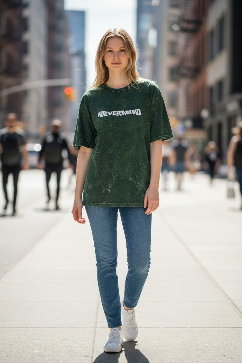 Nevermind Acid Wash Oversized Tee – Kairo Streetwear