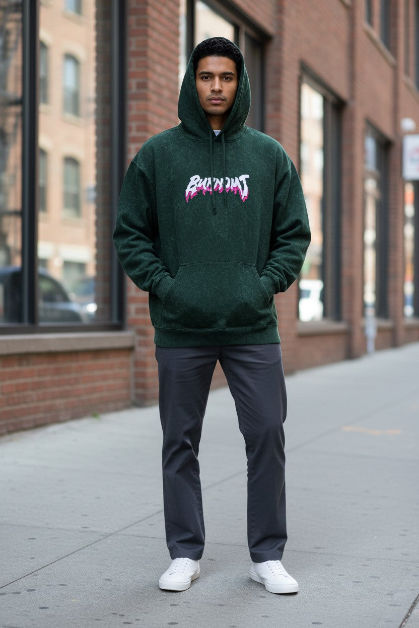 Burnout Acid Wash Hoodie – Premium  Streetwear | Kairo