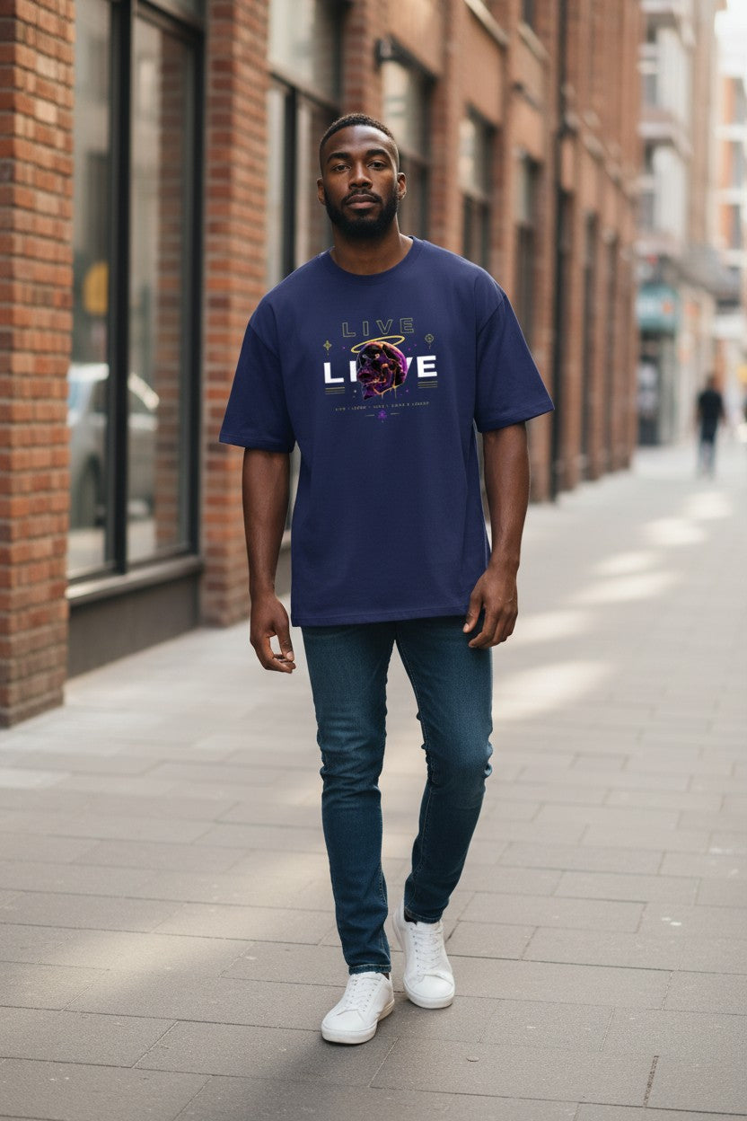 Live Skull Oversized Tee – Kairo Streetwear