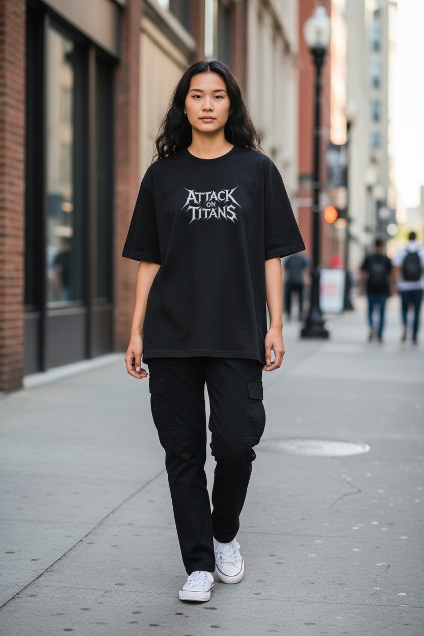 Eren Yeager Oversized Tee – Kairo Attack on Titan Streetwear