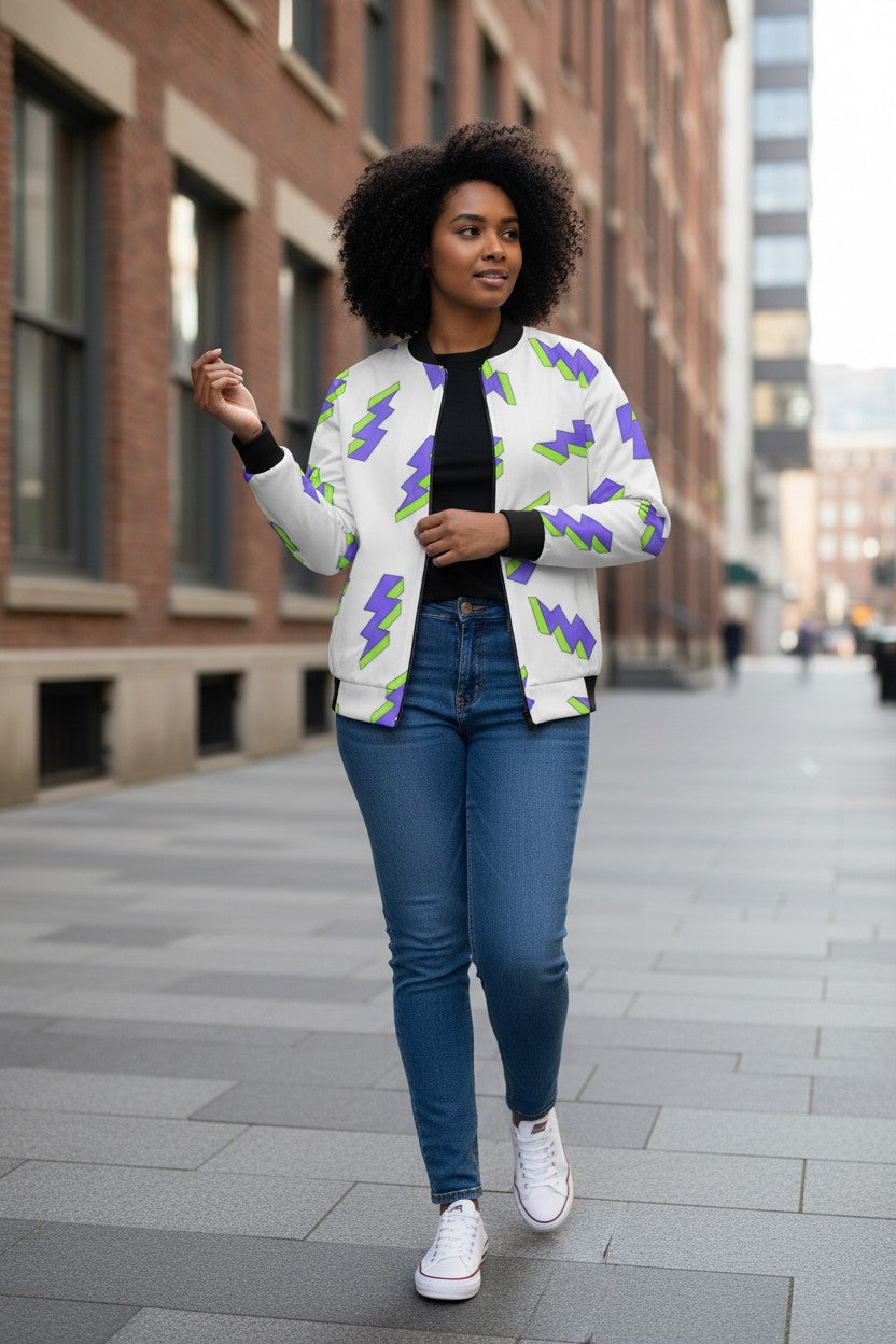 Funky Thunder Bomber Jacket – Premium Streetwear | Kairo