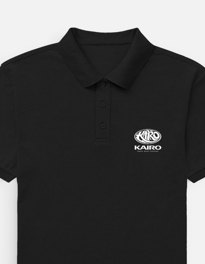 Kairo Black Polo Shirt – Airtex Cotton Classic Embroidered