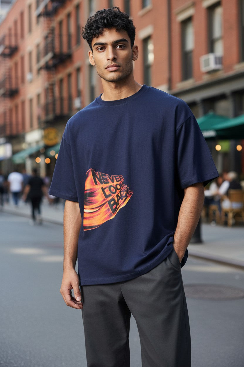 Never Look Back Oversized Tee – Kairo Streetwear