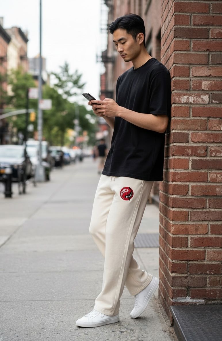 Nishikigoi Print Unisex Sweatpants –Terry Cotton