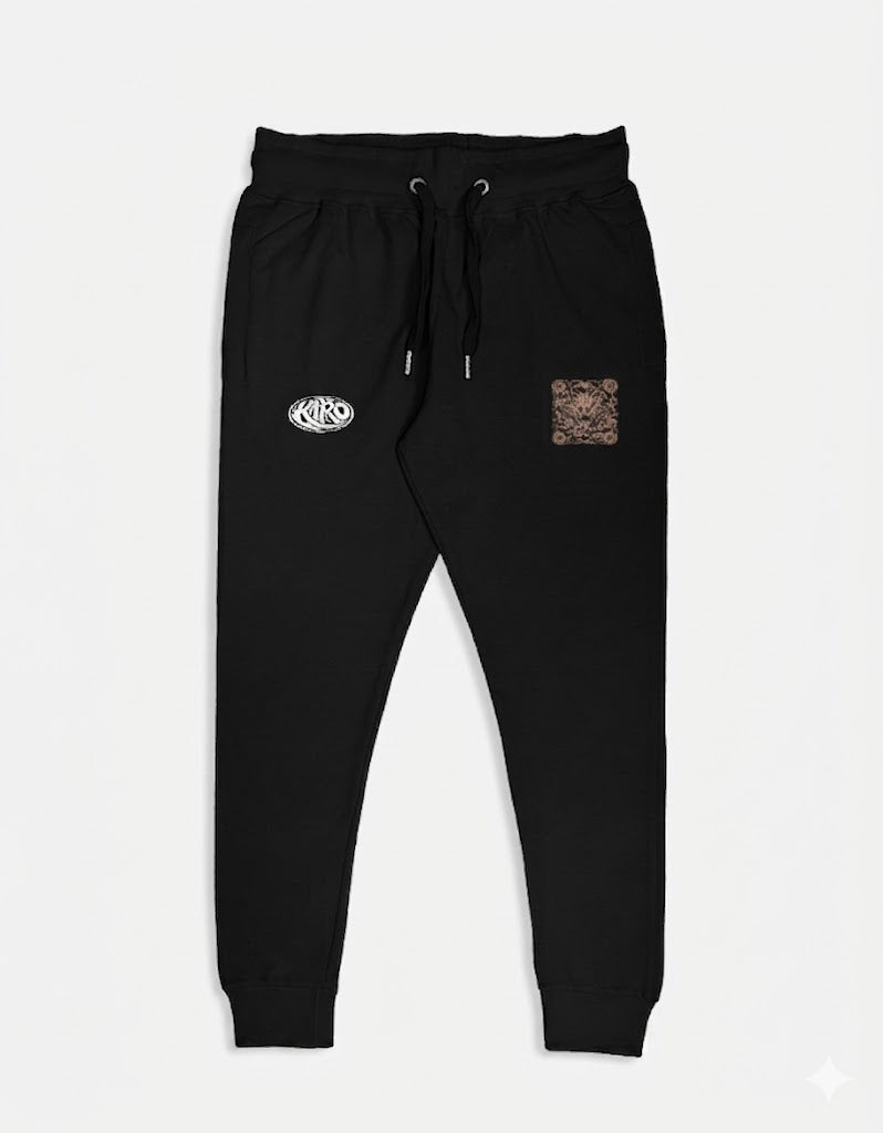 Kairo Mandala embroidery Joggers – Unisex Premium Cotton Streetwear