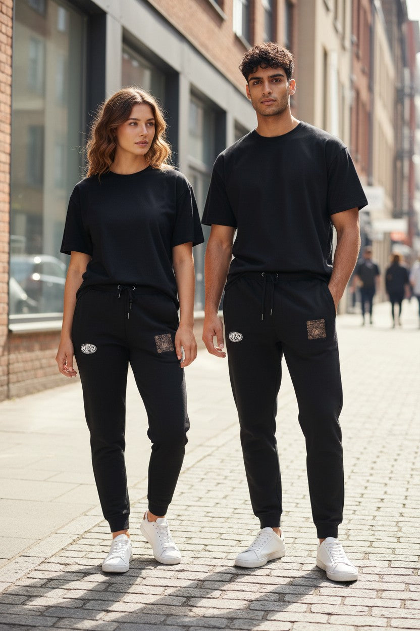 Kairo Mandala embroidery Joggers – Unisex Premium Cotton Streetwear