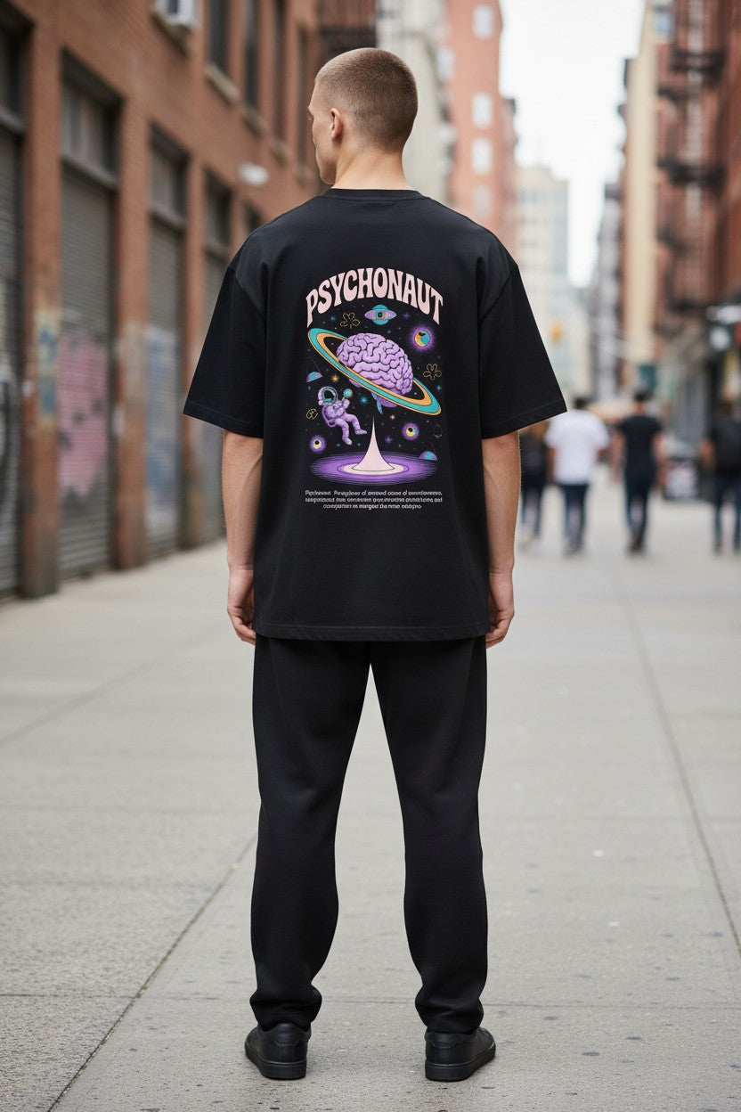 Psychonaut Oversized Tee – Kairo Cosmic Streetwear
