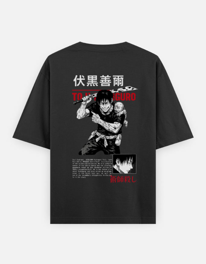 Toji Fushiguro Oversized Tee – Kairo Jujutsu Kaisen Streetwear