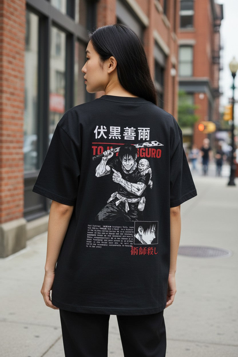 Toji Fushiguro Oversized Tee – Kairo Jujutsu Kaisen Streetwear