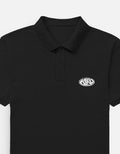 Kairo Black Embroidered Polo Shirt – 100% Cotton Airtex