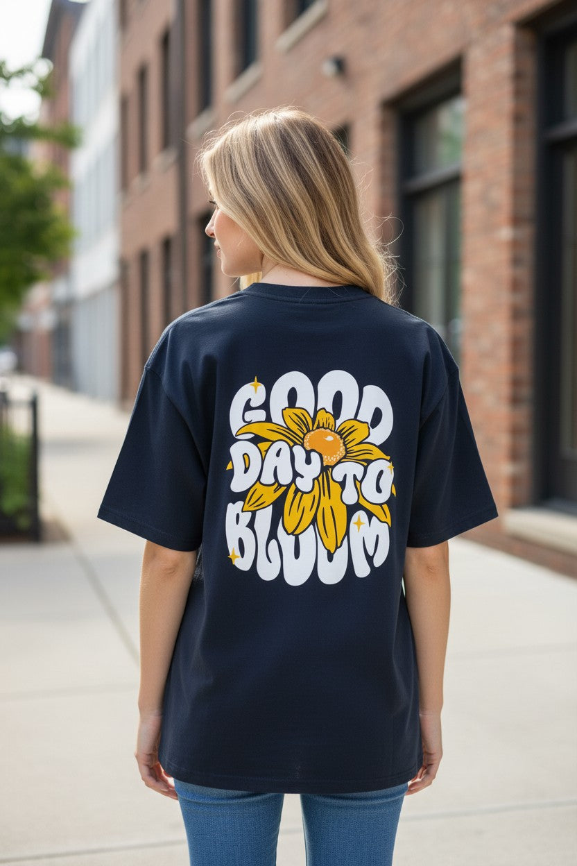 Good Day to Bloom Oversized Tee – Kairo Streetwear