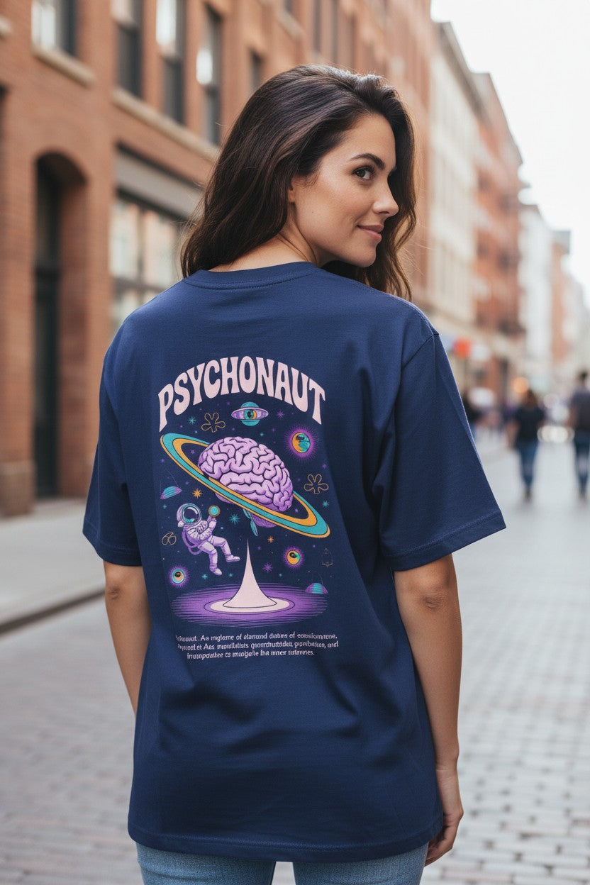 Psychonaut Oversized Tee – Kairo Cosmic Streetwear