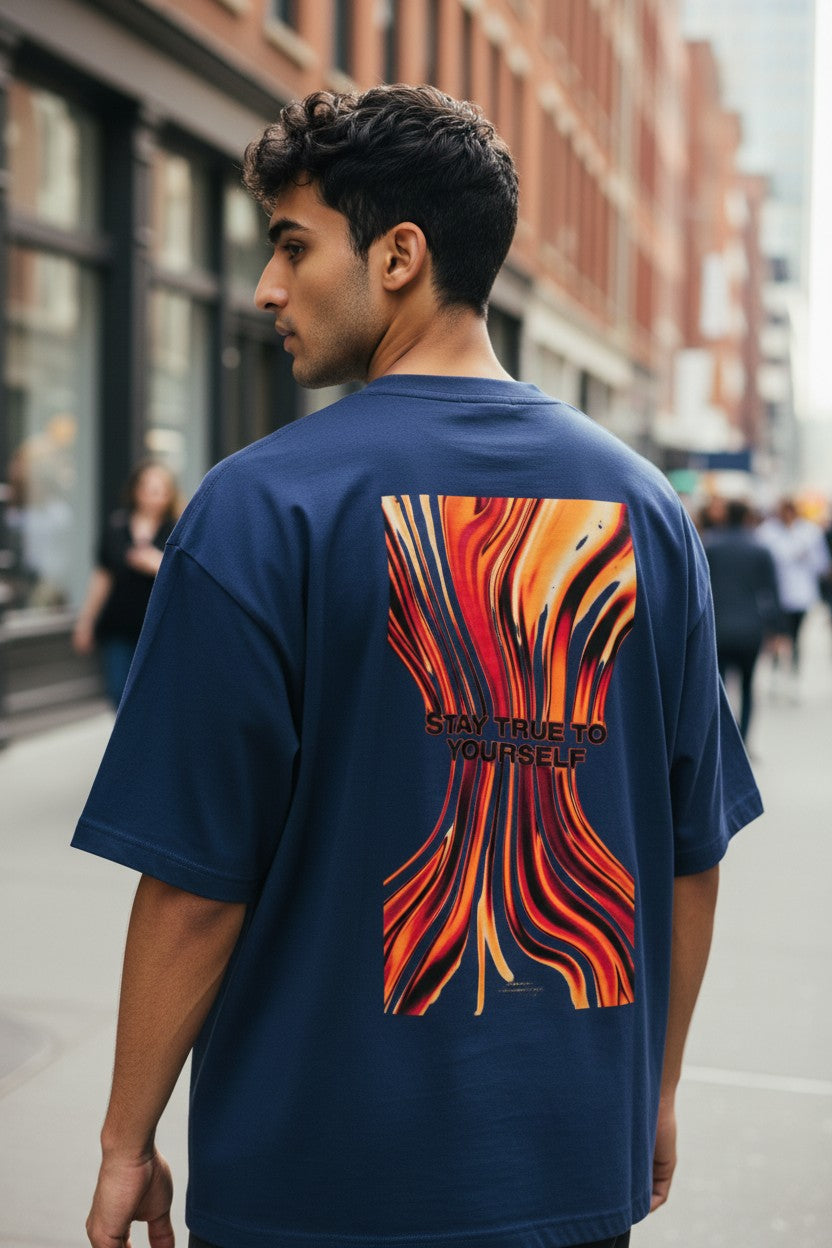 Never Look Back Oversized Tee – Kairo Streetwear