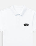 Kairo White Embroidered Polo Shirt – 100% Cotton Airtex