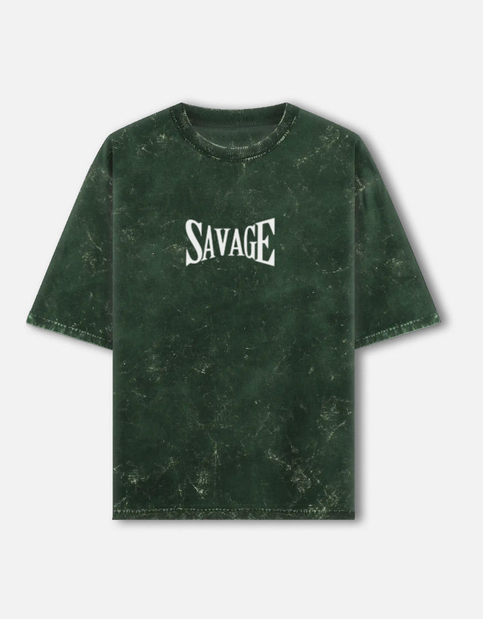Savage Acid Wash Oversized Tee – Kairo Streetwear