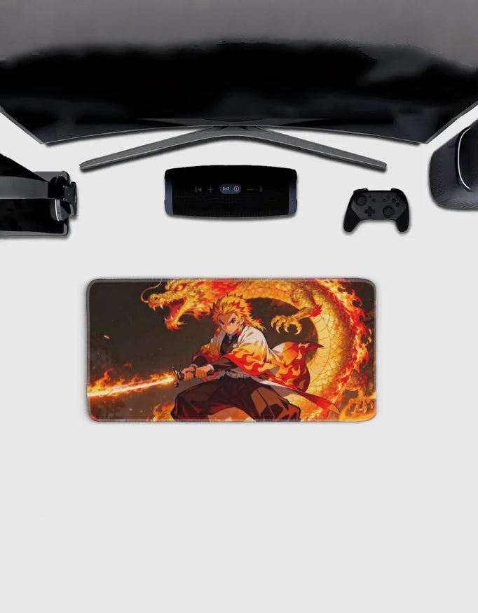 Rengoku Flame Desk Mat