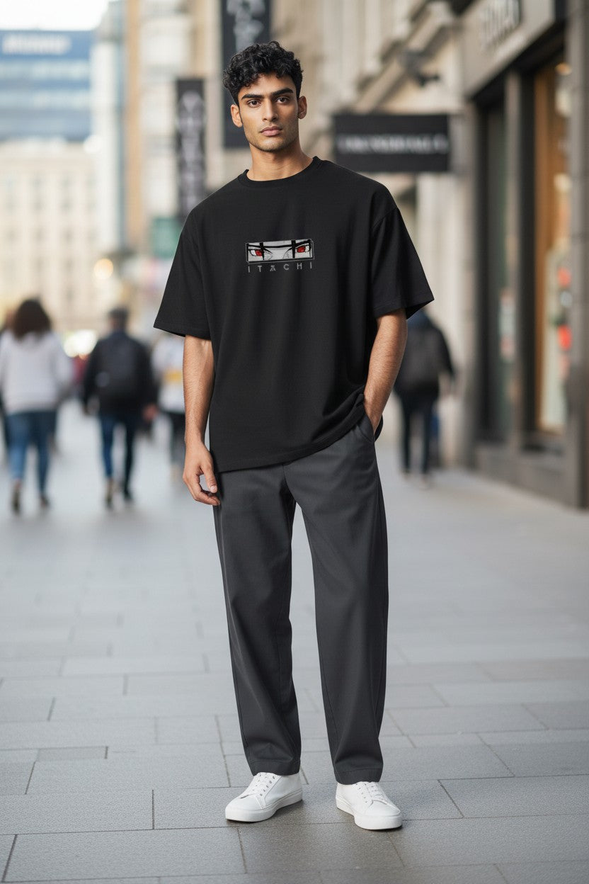 Itachi Sharingan Tee – Kairo Naruto Anime Streetwear